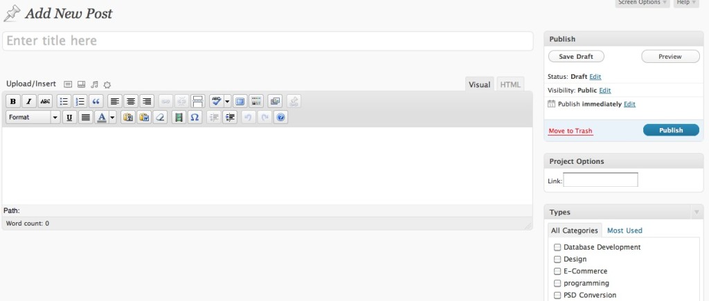 Almost identical to adding a regular post in WordPress