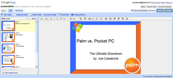 Google Presentations