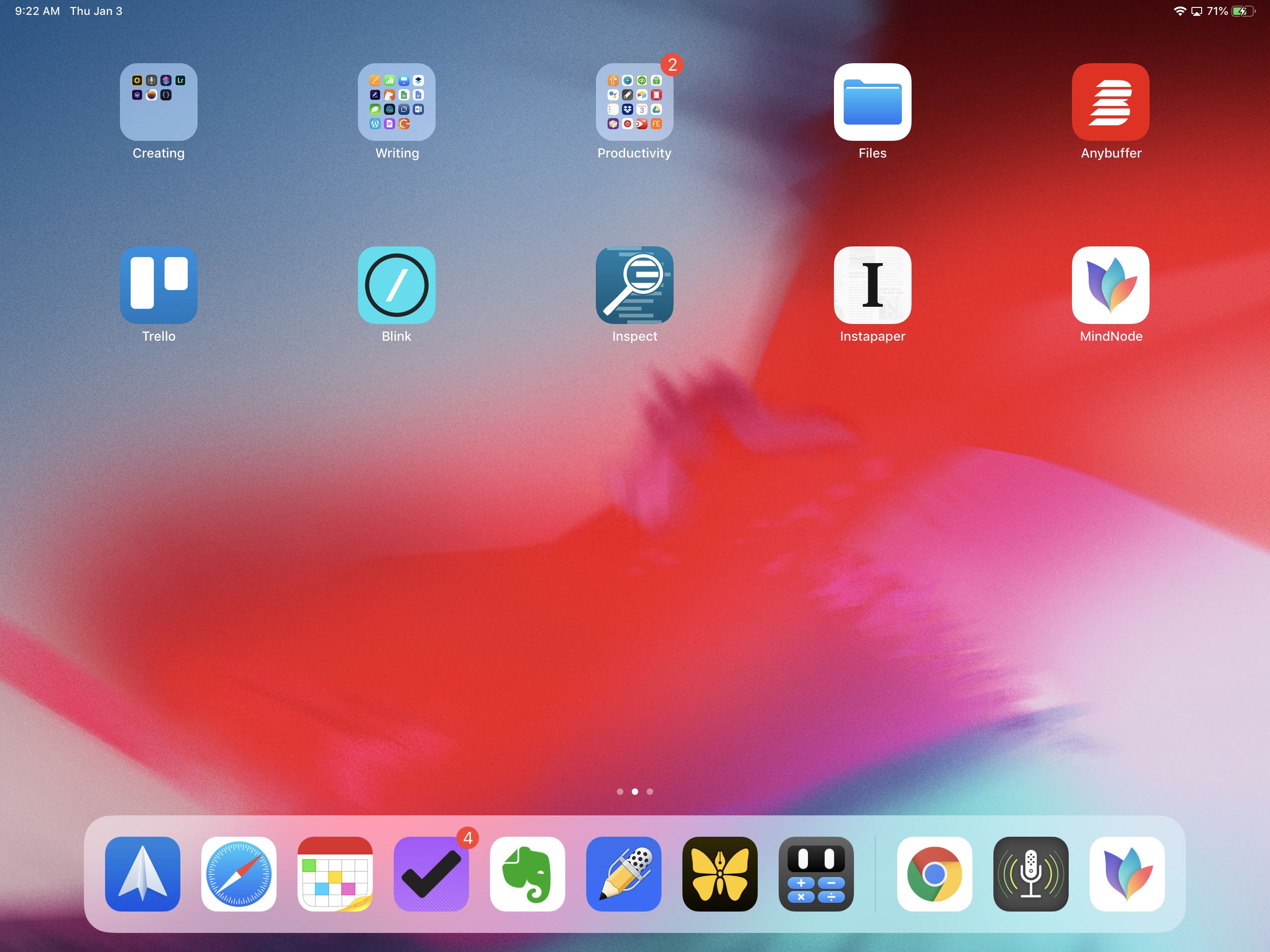 My iPad Home Screen